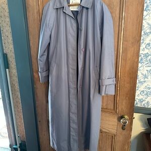 Vintage London Fog Trench Coat | Made in USA | Periwinkle Blue